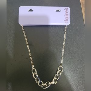 Necklace Silver with Blue Accents